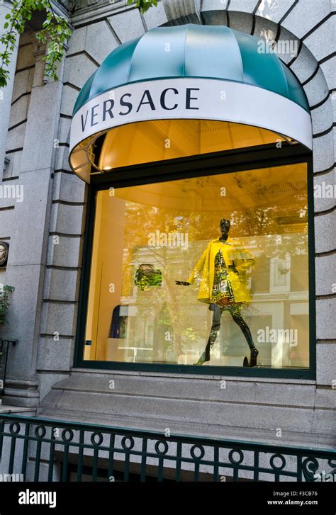 Versace fashion window Stock Photos and Images 